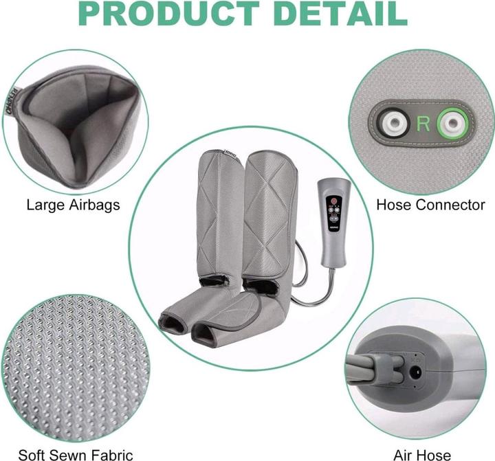 Actual product image Renpho RPALM071H Air Compression Calf and Foot Massager