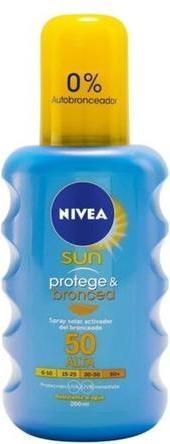 Actual product image NIVEA Sun Protect & Bronze Natural Tan Activating Lotion Spf50 200Ml (Sun spray, SPF 50, 200 ml)