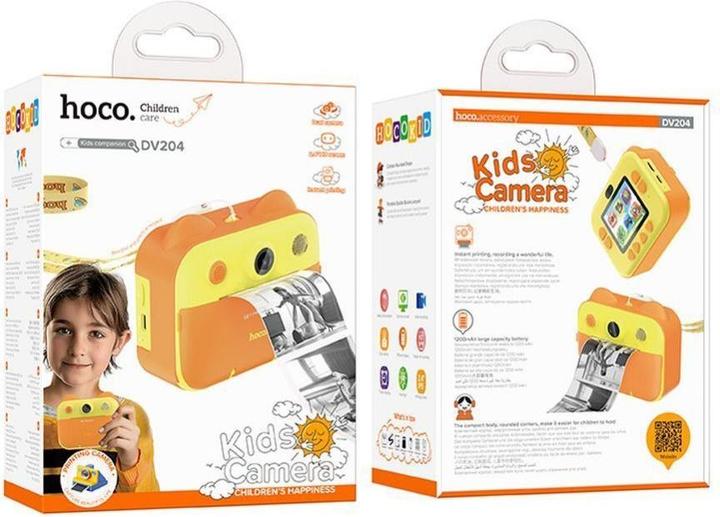 Actual product image Hoco Other Computer Accessory children camera with printer and selfie function DV204 yellow