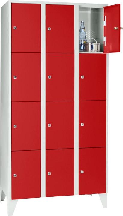 Flame-red, Light grey, Light grey RAL 7035