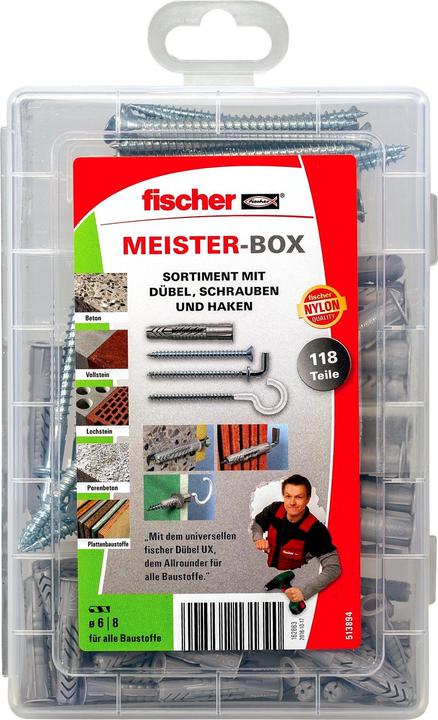 Produktbild Fischer Meister-Box - UX + S + H (118 Stk.)