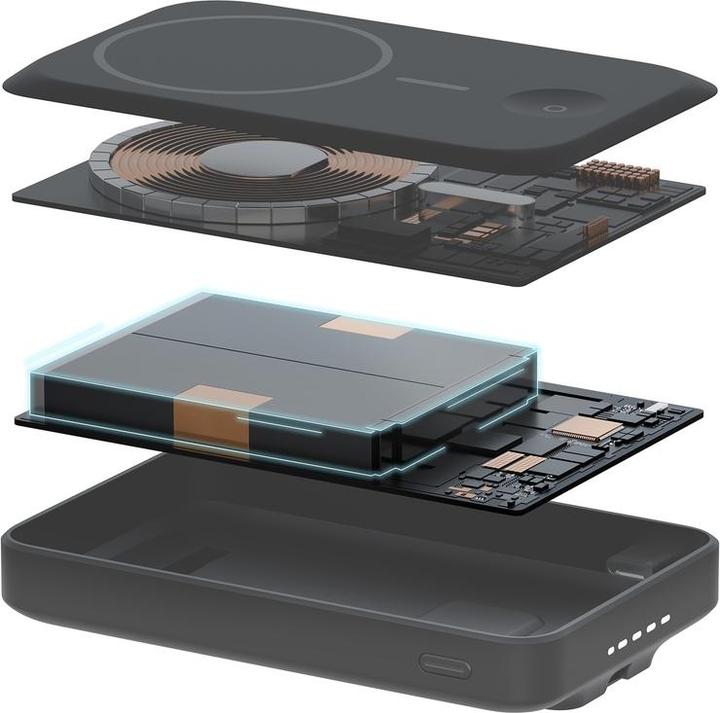 Actual product image Energea Induction PowerBank MagPac Pro 35S 3C 10000mAh Magsafe black (10000 mAh, 30 W)