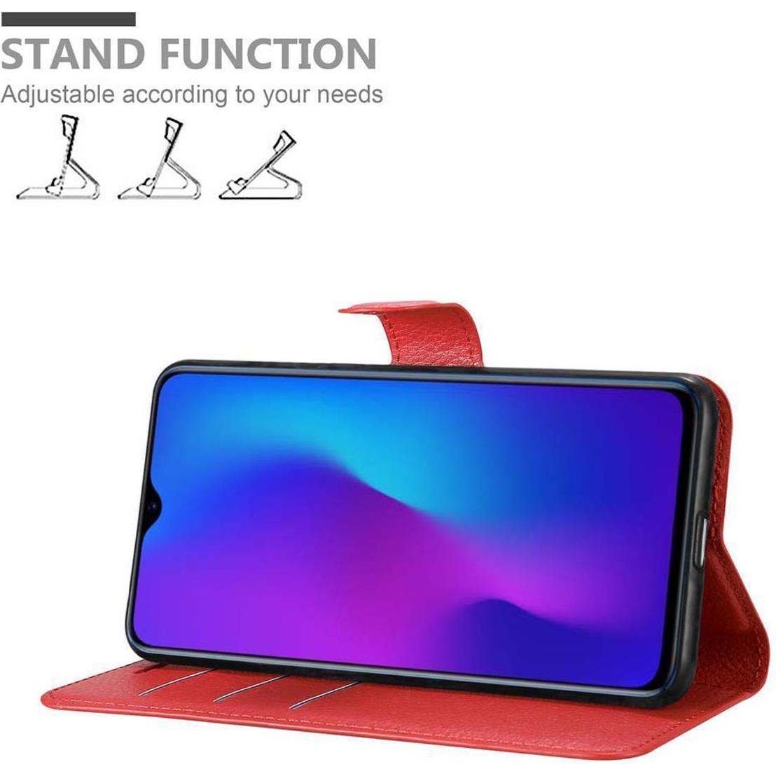 Thumbnail - Cadorabo Book mit Standfunktion Cover (Oppo R17), Smartphone Hülle, Rot