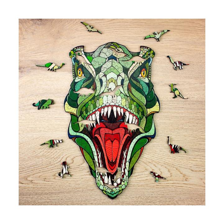 Produktbild Eco Wood Art Holz-Puzzle M - T-Rex (In Holzkiste) (129 Teile)