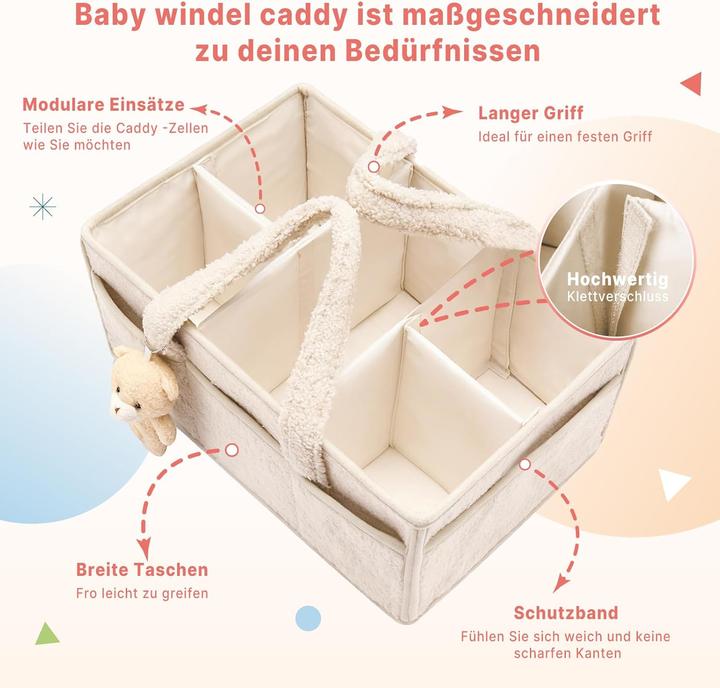 Actual product image Chanxiuzai Wickeltaschen-Organizer für Wickeltisch