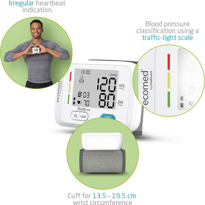 Actual product image Ecomed BW-83E (Blood pressure monitor wrist)