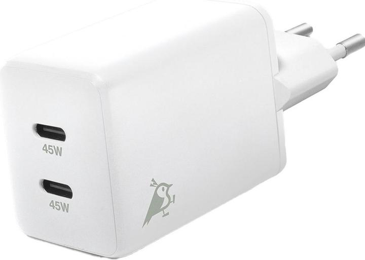 Image du produit Aqiila Chargebird W2 - Chargeur mural GaN, 45W PD - Blanc (45 W, 2 ports)