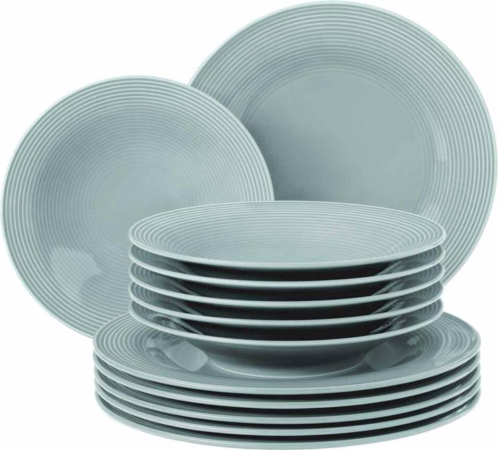 Seltmann Weiden dinner service Beat Arctic blue uni 12 pieces (12 Piece)
