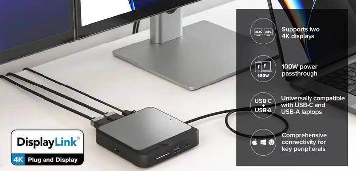 Actual product image Alogic Dual HDMI Universal Compact (6 ports)