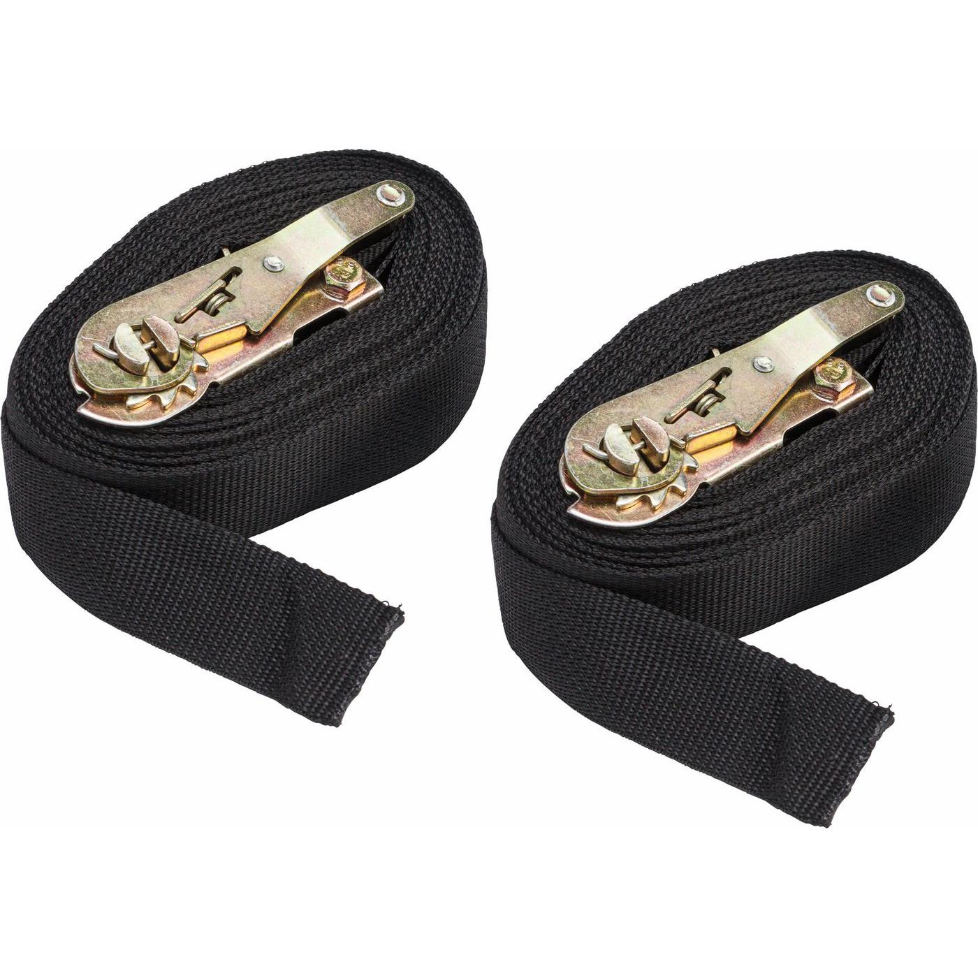 Brady, Spanngurt + Ladungssicherung, Spanngurt-Set, 61 mm x 6.10 m (BxL), Polypropylen, Schwarz, verschliessbar – S (1 S...
