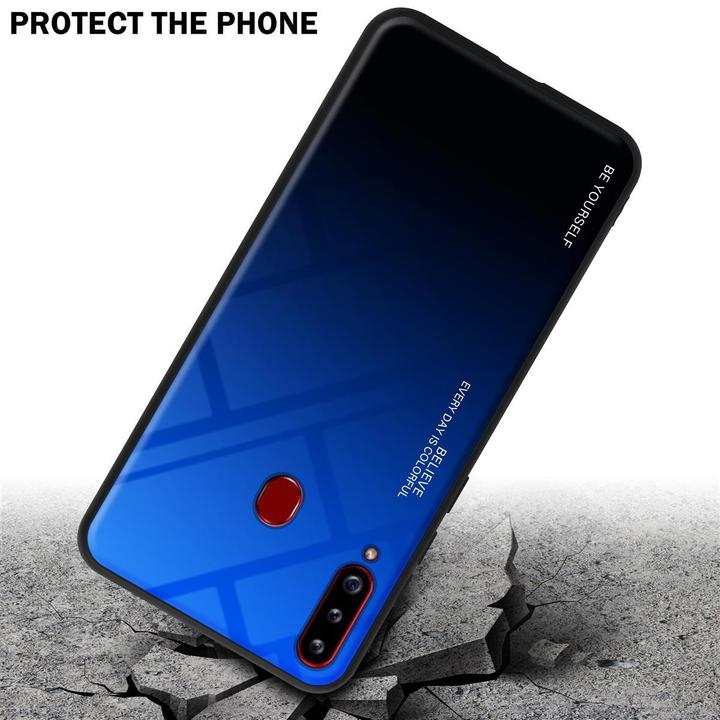 Produktbild Cadorabo TPU 2 Farben Glas Cover (Samsung Galaxy A20s)