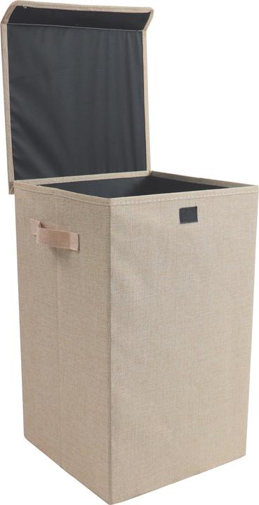 Produktbild VCM Wäschekorb Wäschebox Stoffbox mit Deckel Dreso M