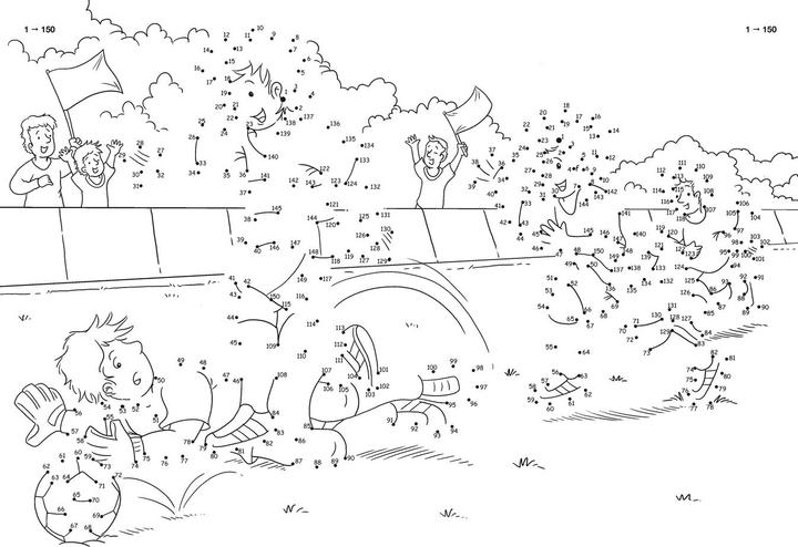 Produktbild Tessloff Punkt zu Punkt. Fussball. 1 bis 150