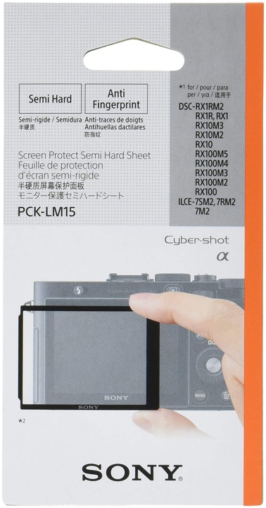 Actual product image Sony Pck-Lm15 (Screen protector, RX1, RX100, Sony Alpha A7II)