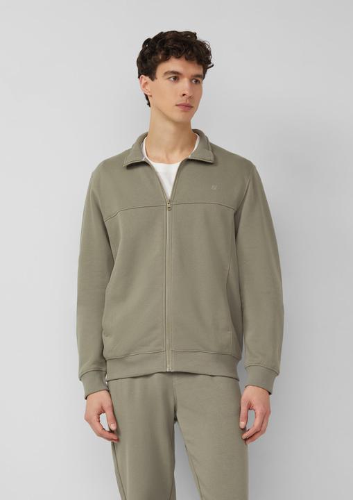 Produktbild s.Oliver Sweatshirt Jacke Sweatshirt-Jacke mit Stehkragen und Eingrifftaschen (M)