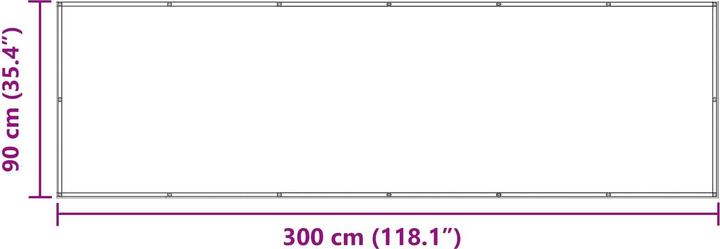 Actual product image vidaXL Balkonsichtschutz (300 cm)