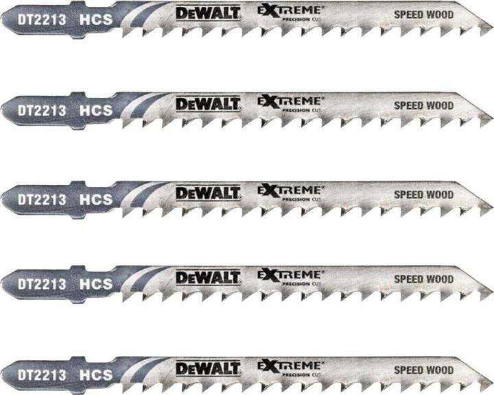 Actual product image DeWalt Jigsaw Blade HCS Wood <60mm 5pcs