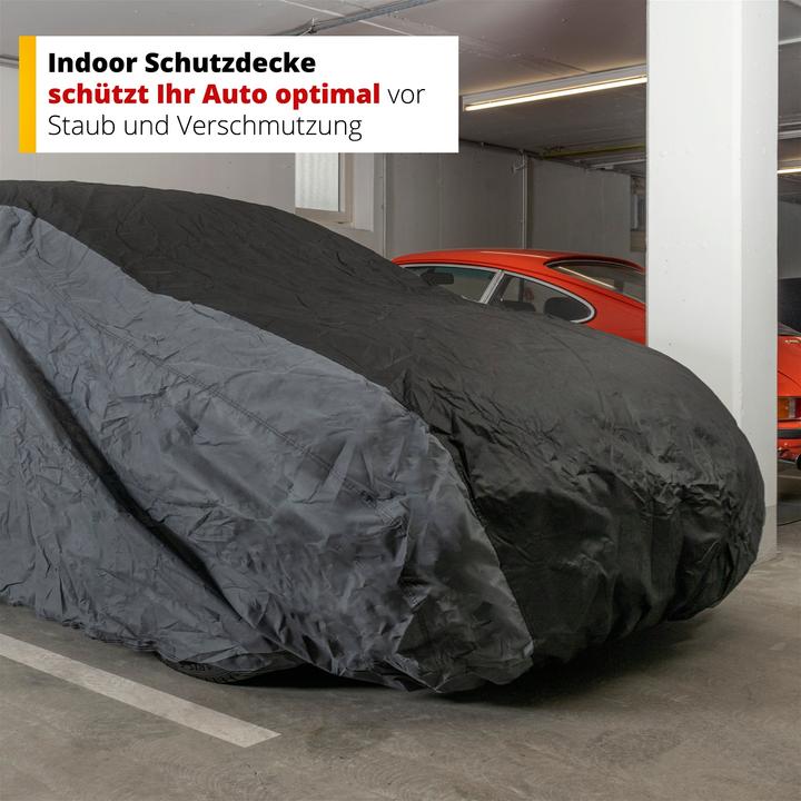 Produktbild CarComfort Autoplane Indoor Fleece, PKW-Abdeckplane Gröe XL grau/schwarz