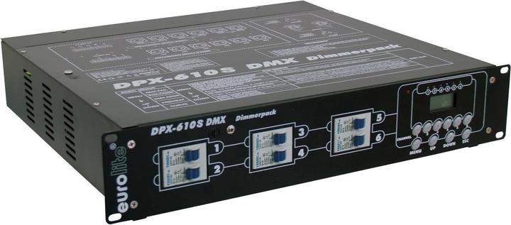 Eurolite Dimmer DMX DPX-610 a 6 canali con design da 48,30 cm (19"")