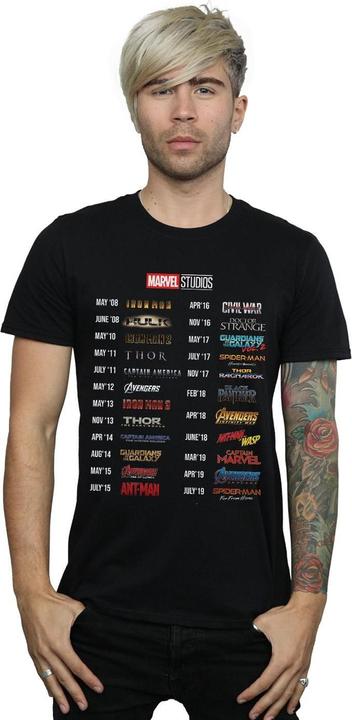 Immagine prodotto Marvel 10 Years Of Movies Maglietta Uomo (3XL)