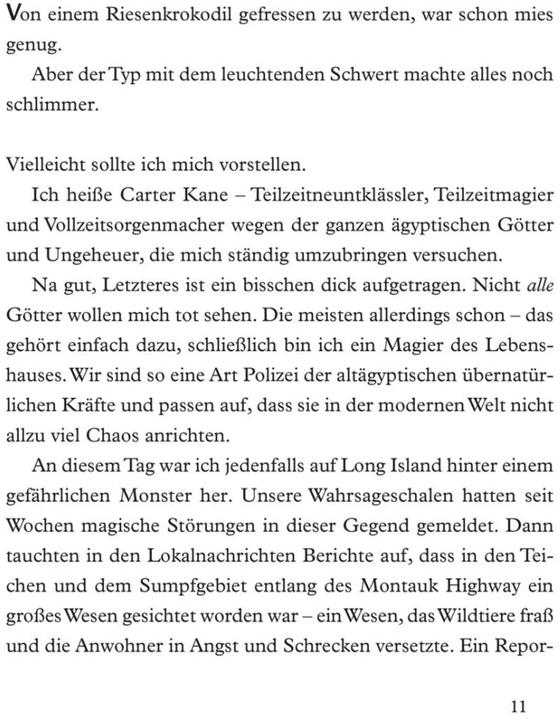 Productafbeelding Percy Jackson: Percy Jackson - Monsterjacht met de broers en zussen Kane (Rick Riordan, Duits)