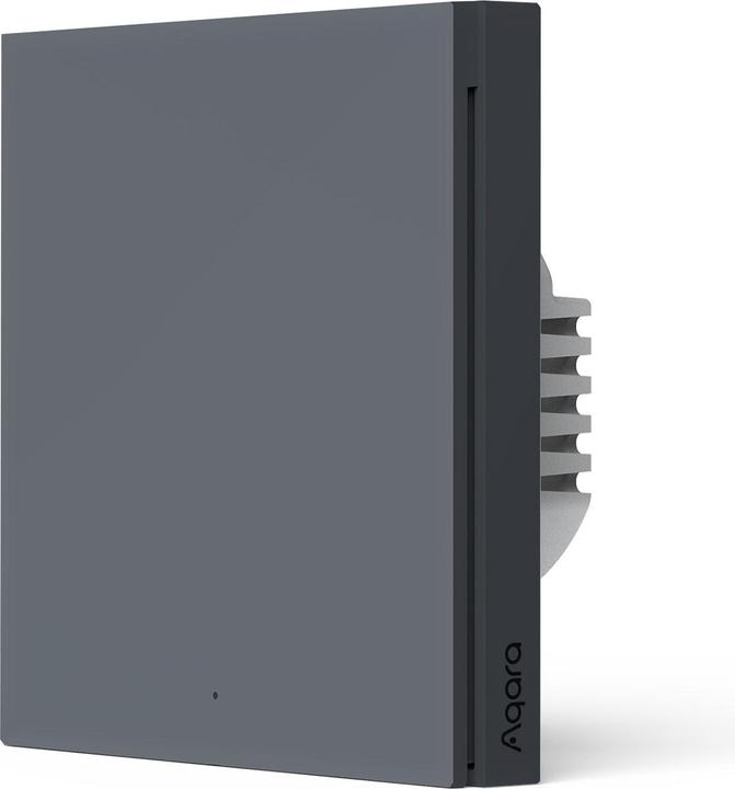 Actual product image Aqara Smart Wall Switch H1 Grau With Neutral, Single Rocker (Zigbee)