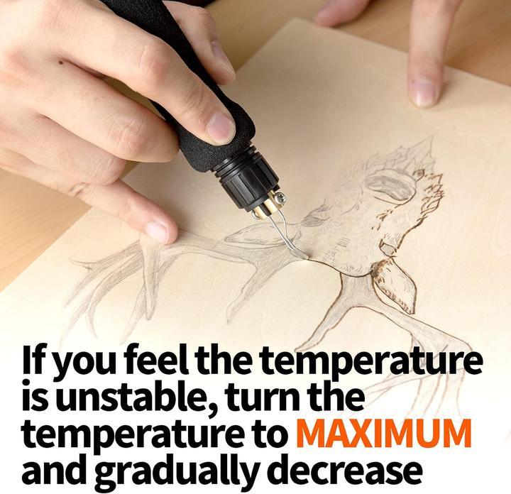 Actual product image Yihua Brandmalerei-Set