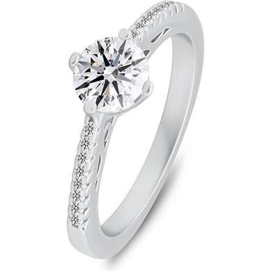 Brilio, Ring, Silver - Beautiful silver ring with zircons RI134W - Circuit: 58 mm, (58)