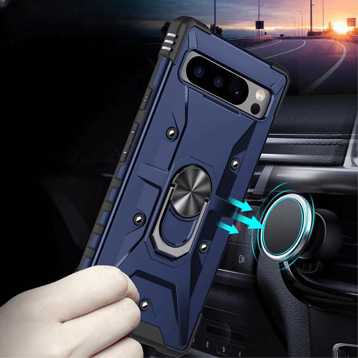 Produktbild Cover-Discount Google Pixel 8 - Armor Case mit Kickstand blau (Google Pixel 8)