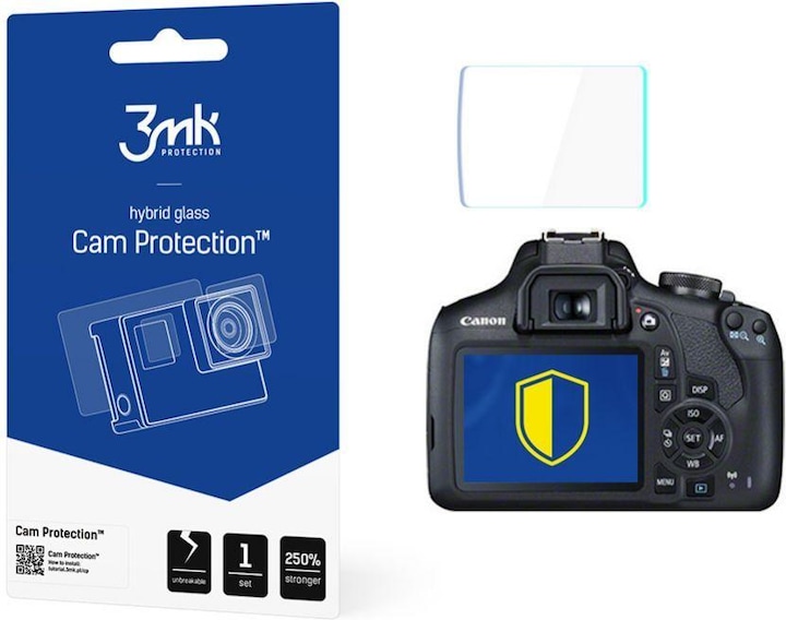 3MK Cam Protection protective glass for Canon EOS 2000D (Screen protector, EOS 2000D)