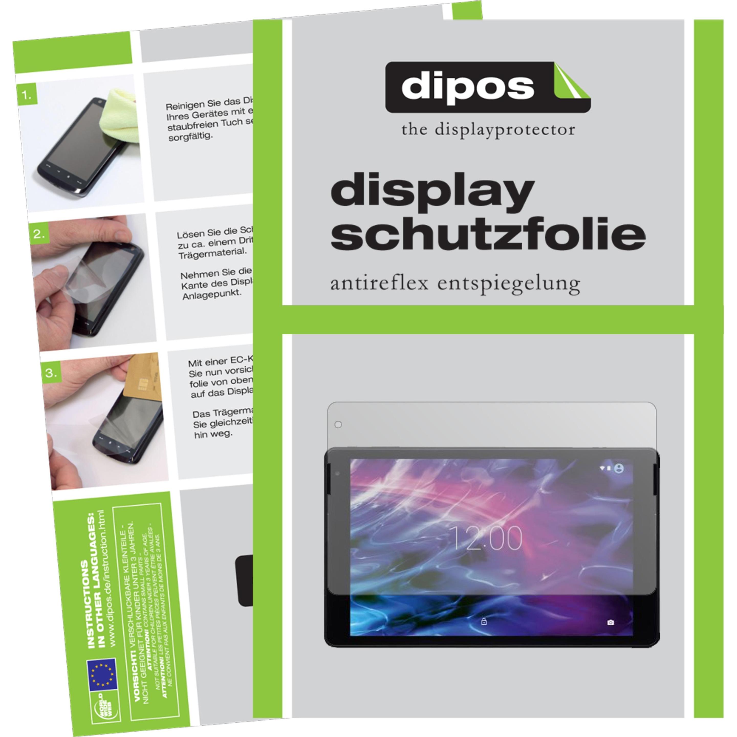 Dipos Displayschutzfolie Antireflex (2 Stück, Lifetab P10400), Tablet Schutzfolie
