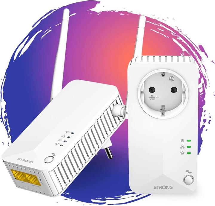 Produktbild Strong Wi-Fi 600 Kit Powerline-Adapter-Set (600 Mbit/s)