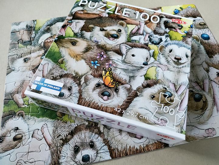 Produktbild Tactic Puzzle Lovers Hedgehogs 100 pcs puzzle (100 Teile)