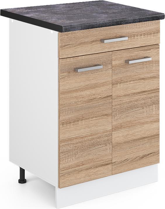 Anthrazit, Sonoma, Sonoma Eiche, Weiss