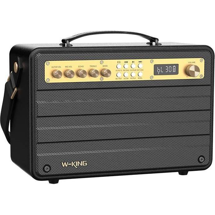 W-king Wireless Bluetooth Speaker K6S 100W (black) (8 h, Akkubetrieb), Bluetooth Lautsprecher, Schwarz