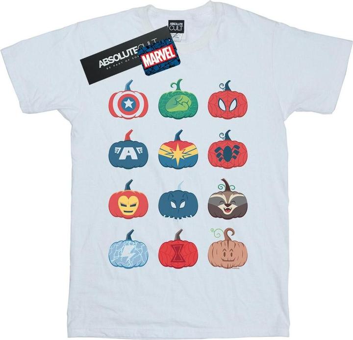 Image du produit - T-shirt AVENGERS PUMPKIN ICONS - Garçon (128)