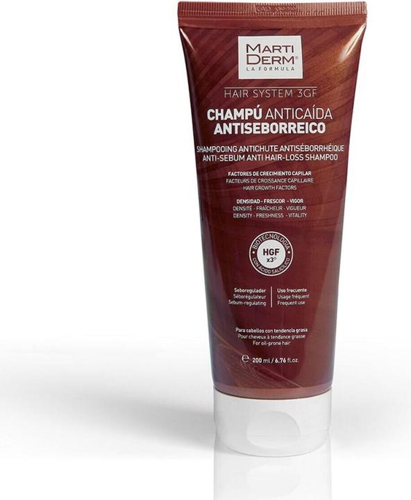 Immagine prodotto Martiderm Hair System 3gf Champu Anticaida Antisebor 200ml. (Shampoo liquido)