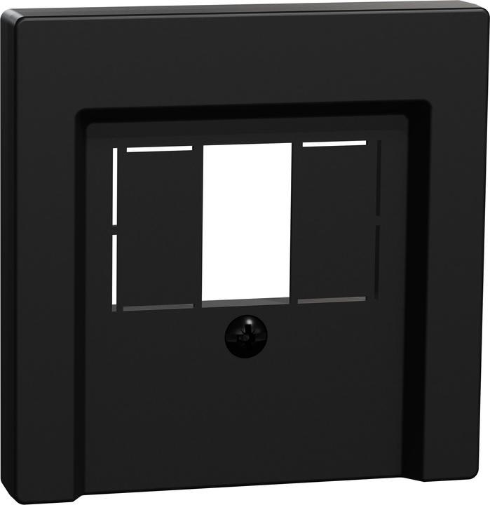 Produktbild Merten Zentralplatte MEG4250-0403 f.TAE/Audio/USB schwarz matt System M
