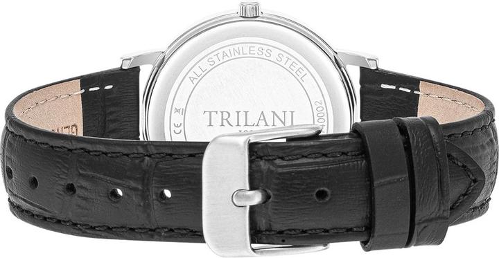 Produktbild Trilani Damen Quarzuhr Echtleder Schwarz - 30490 (Analoguhr, 32 mm)