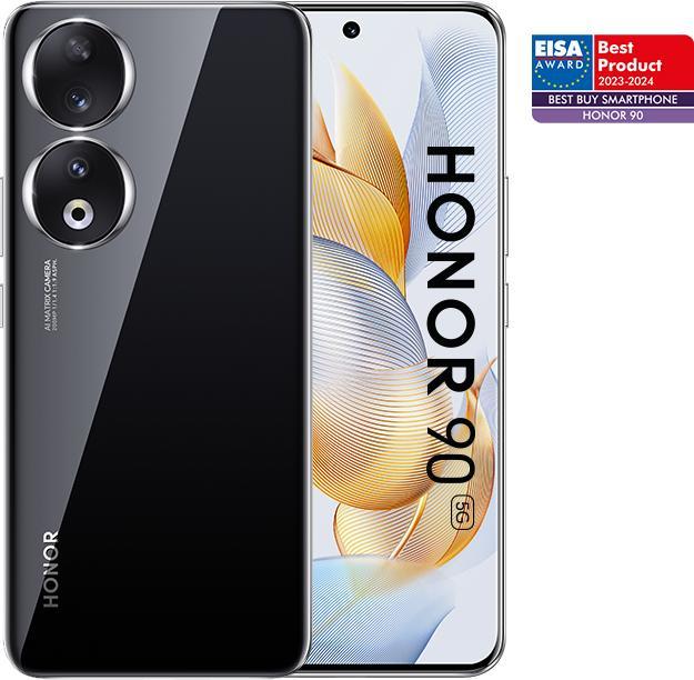 Productafbeelding Honor 90 (512 GB, Middernachtelijk zwart, 6.70", Hybride dubbele SIM + eSIM, 5G)