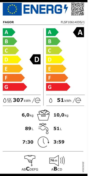 Energie-Label Fagor FLSF10614IDS/1