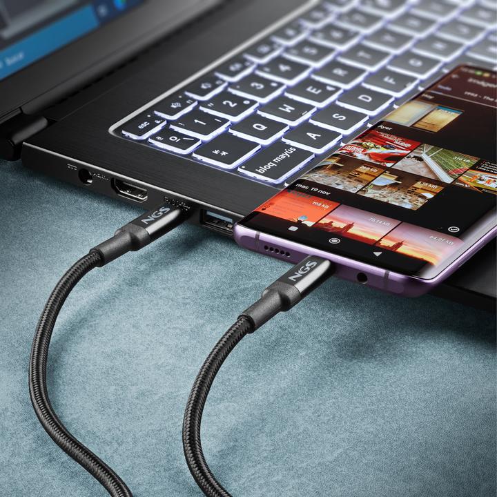 Image du produit NGS KNOT 65W-3 (3 m, USB 2.0, 65 W)
