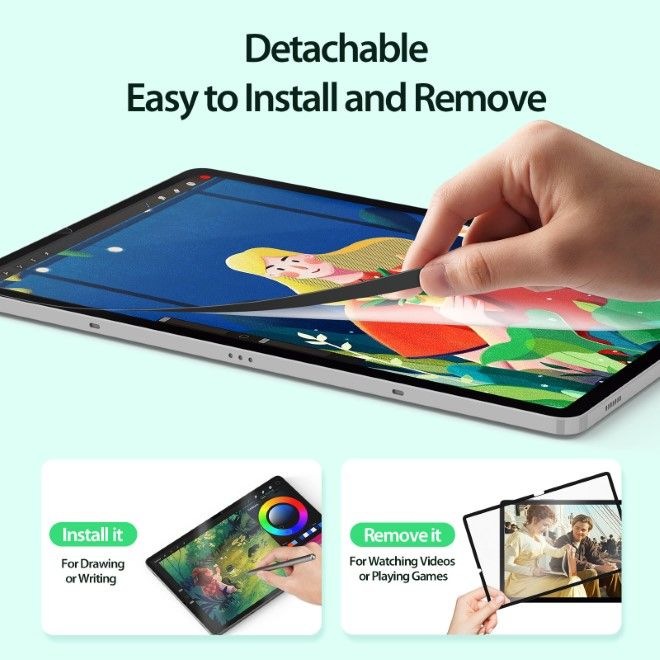 Produktbild Dux Ducis Naad Series Paperlike Film Schutzfolie (1 Stück, Galaxy Tab S10+, Galaxy Tab S8+, Galaxy Tab S9+, Galaxy Tab S9 FE+, Galaxy Tab S7)