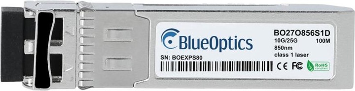 Actual product image BlueOptics Extreme Networks 25/10G-SR-SFP100M compatible SFP28 BO27O856S1D