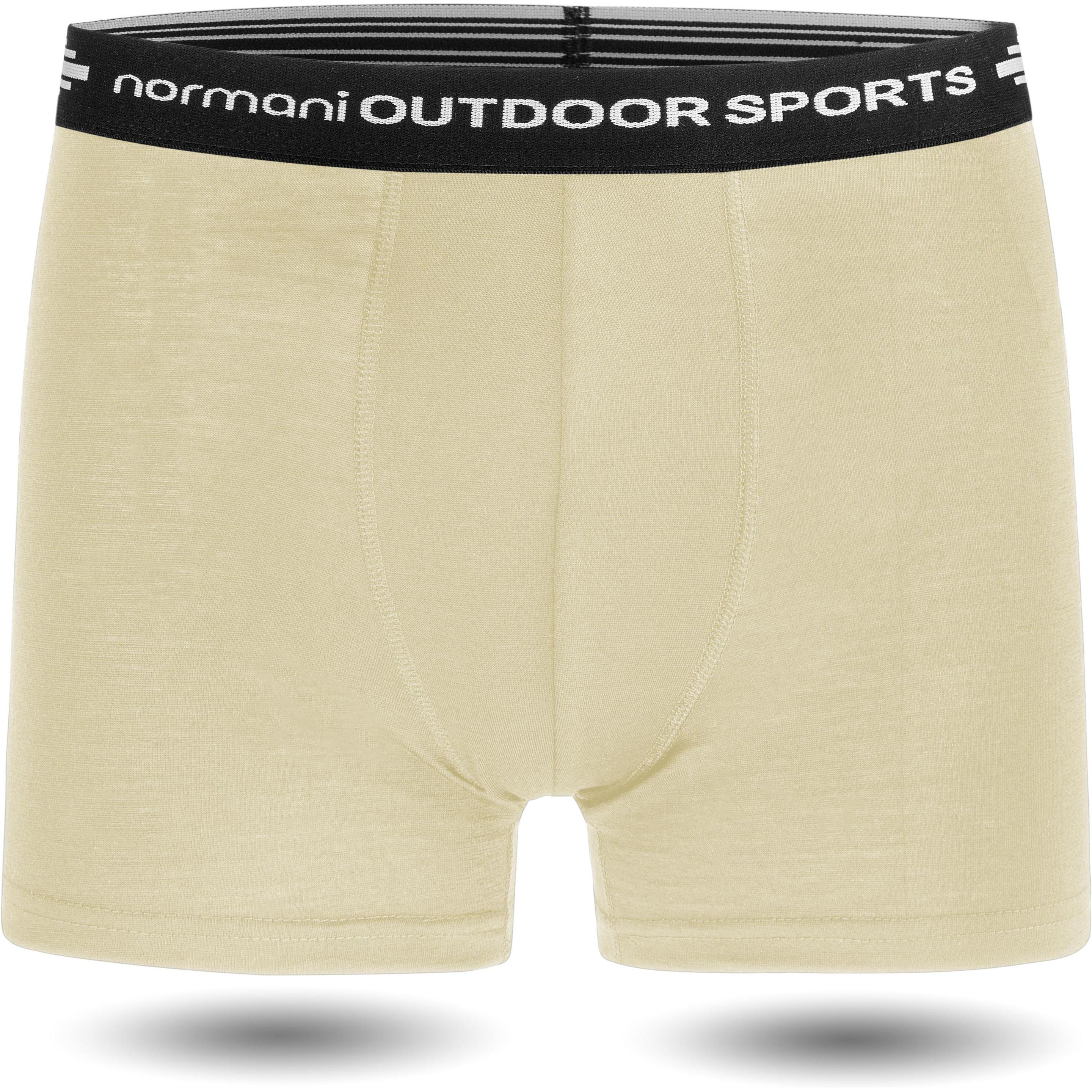 Normani, Herren, Unterhosen, Herren Merino Boxershorts Adelaide - 1579, Weiss, (XXL)