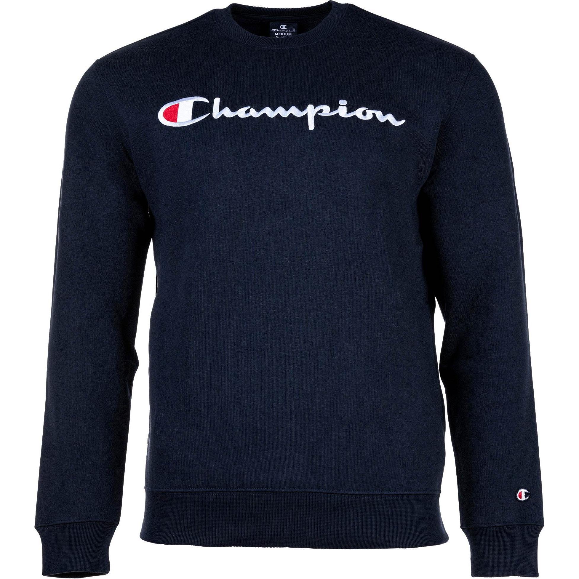 Champion, Herren, Pullover, Sweatshirt Casual Locker sitzend Crewnneck Sweatshirt, Blau, (XXL)