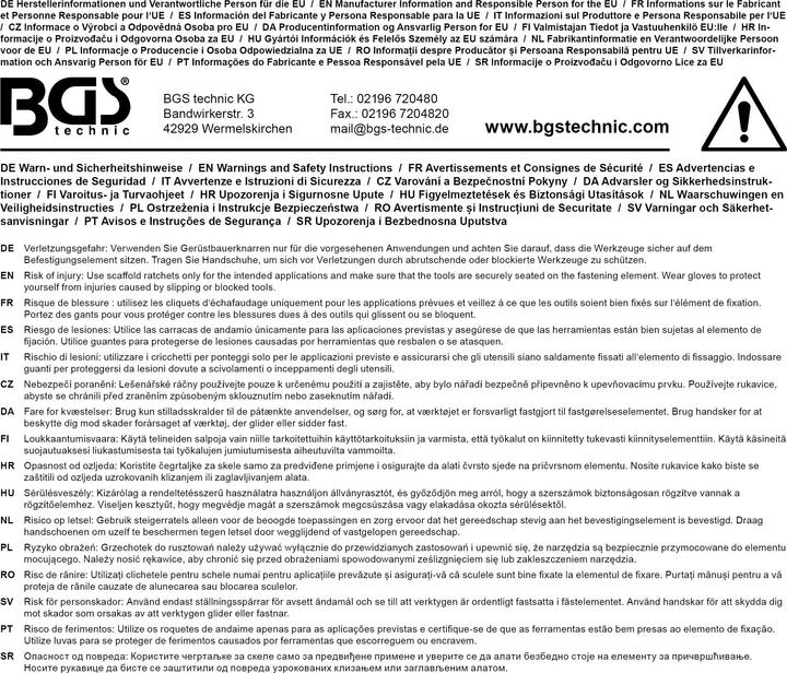 Produktbild BGS Gerüstratsche