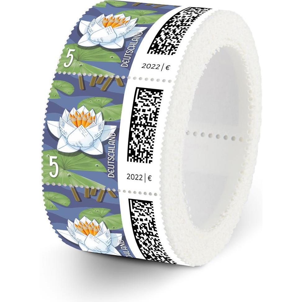 Deutsche Post, Briefkasten, 200 0,05 € Briefmarken "Seebriefrose" nassklebend