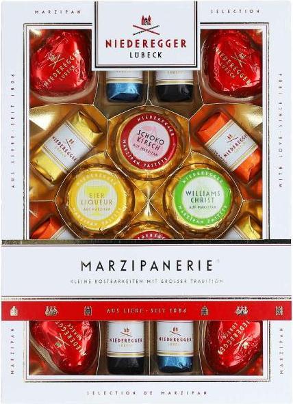Produktbild Niederegger Lübeck Marzipanerie Pralinen mit Zartbitter Schokolade assortiert (206g) (206 g)