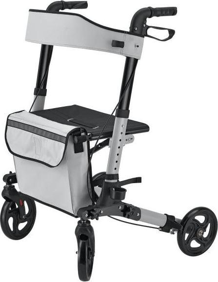 Immagine prodotto Juskys Rollator Vital pieghevole con sedile e borsa per la spesa